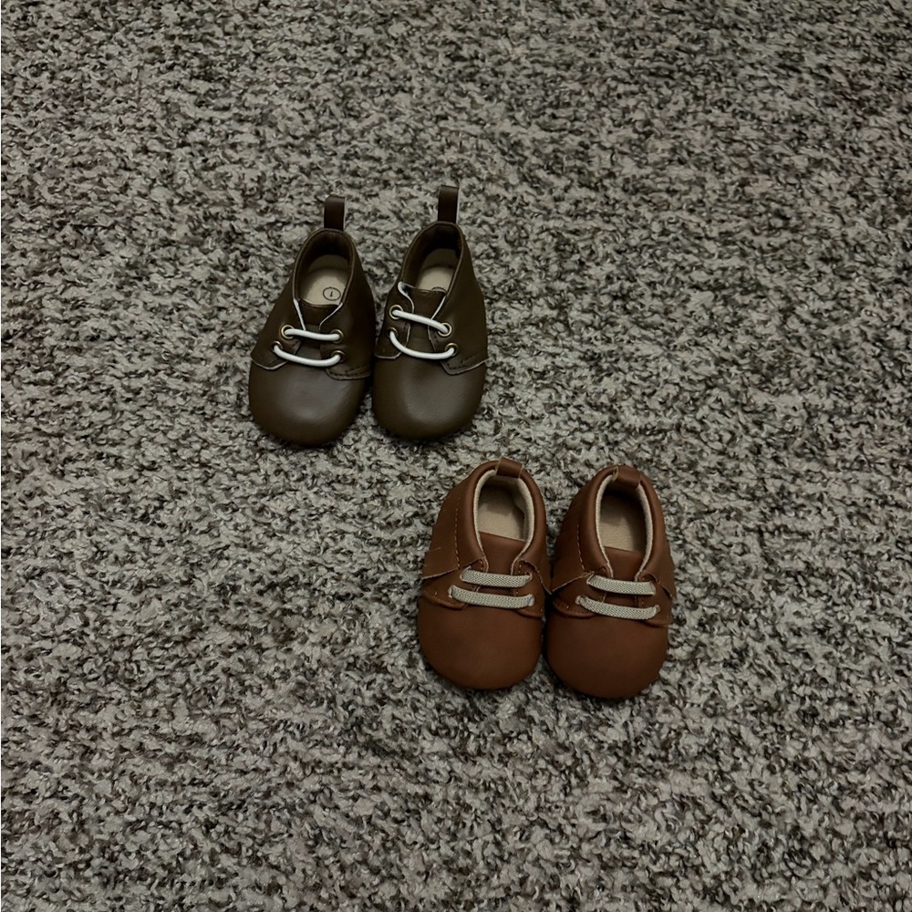 Stylish Brown and Tan Kids Shoes